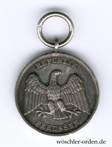 Preußen (Freistaat), Rettungsmedaille (1925 - 1933)