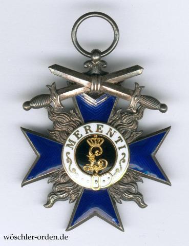 Bayern, Militär-Verdienstorden, IV. Klasse mit Schwertern, Leser-Stück in 980er-Silber
