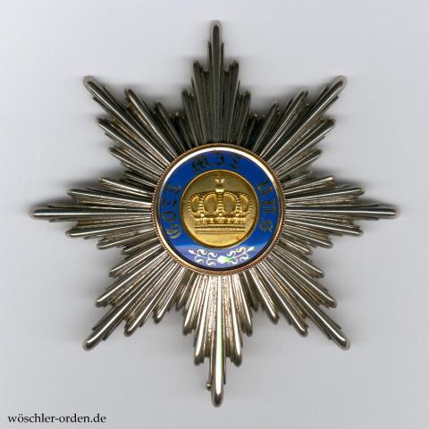 Preußen, Königlicher Kronenorden, I. Klasse, Bruststern, von Joh. Wagner & Sohn