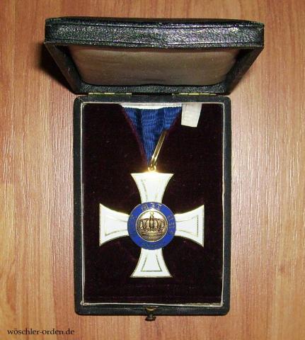 Preußen, Königlicher Kronenorden, II. Klasse, von Joh. Wagner & Sohn, im Verleihungsetui