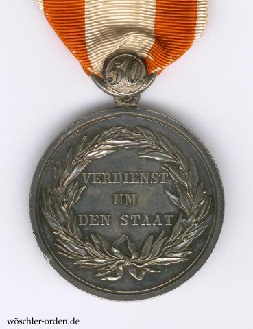 Preußen, Allgemeines Ehrenzeichen mit Jubiläumszahl 50 (1851 ff.)