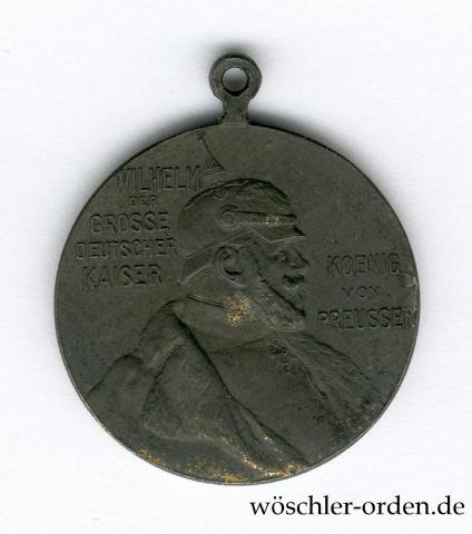 Preußen, Kaiser-Wilhelm-Erinnerungsmedaille (1897), Reduktion in Kriegsmetall