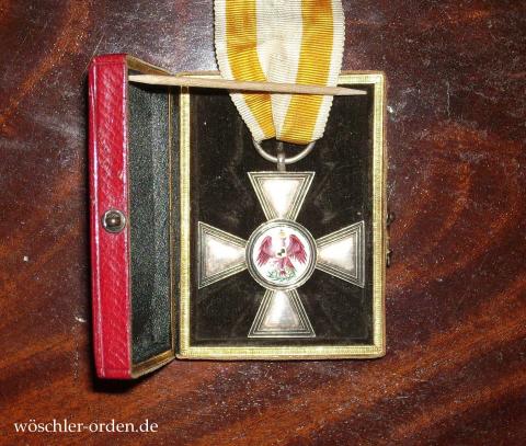 Preußen, Roter-Adler-Orden, IV. Klasse (1847 – 1854), im Verleihungsetui