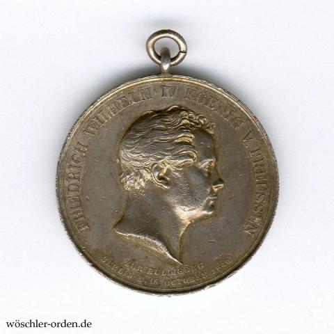 Preußen, Kleine Silberne Huldigungsmedaille Friedrich Wilhelm IV. für Berlin (1840)