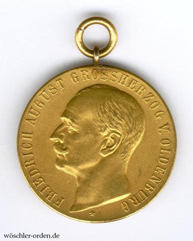 Oldenburg, Haus- und Verdienstorden, Goldene Verdienstmedaille