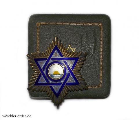 Spanisch-Marokko, Mehdauia-Orden, Kommandeurs-Bruststern, im Verleihungsetui