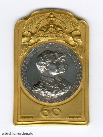 Preußen, Ehejubiläumsmedaille zur diamantenen Hochzeit