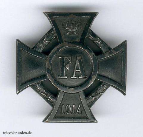 Oldenburg, Friedrich-August-Kreuz I. Klasse, Zweitstück an Schraubscheibe, von Meybauer