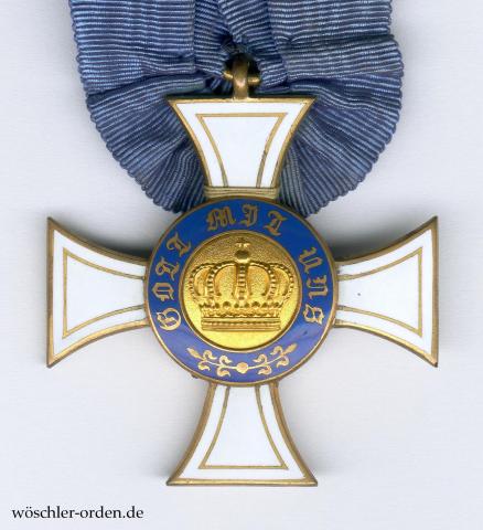 Preußen, Königlicher Kronenorden (3. Modell), III. Klasse, Zweitstück