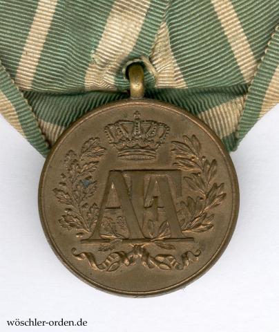 Sachsen, Militär-Dienstauszeichnung (Modell 1878 ff.), III. Klasse, an 1er Ordensschnalle