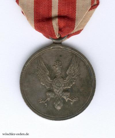 Frankfurt, Kriegsdenkmünze für die Offiziere und Mannschaften aus dem Gebiete der Stadt in Silber