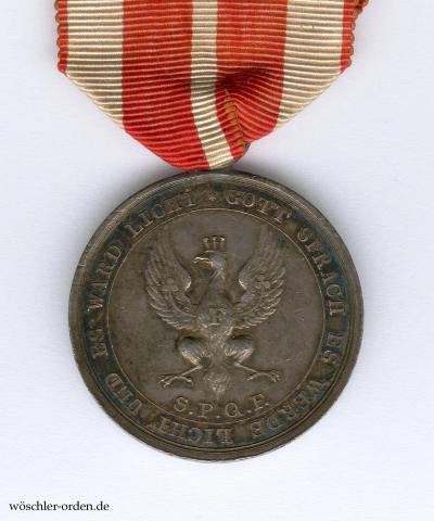 Frankfurt, Silberne Kriegsdenkmünze für die Schar der Freiwilligen