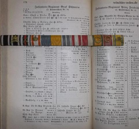 Preußen, 12er Feldspange Generalmajor aD Thümmel mit Schaumburg-Lippe, Hessen, Lübeck, Österreich und Schweden