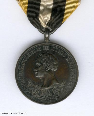 Preußen, Erinnerungs-Kriegsdenkmünze für die Nichtkämpfer von 1813–1815