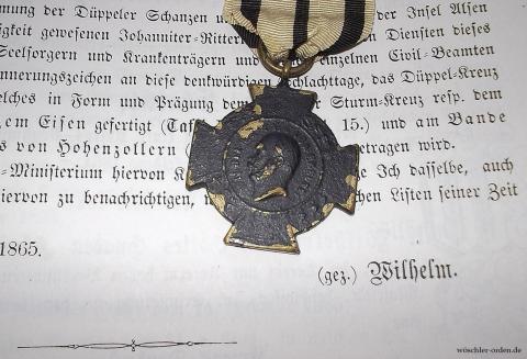 Preußen, Düppeler Sturmkreuz für den Johanniterorden, Zweitstück