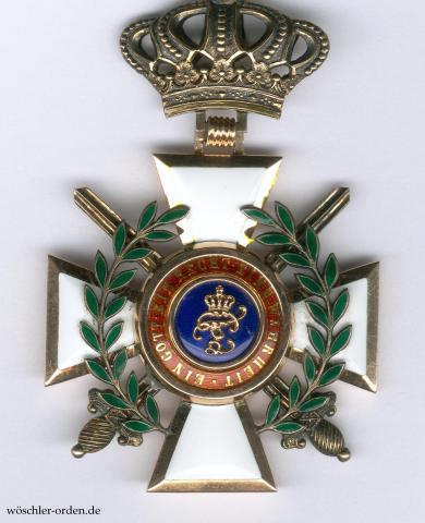 Oldenburg, Haus- und Verdienstorden, Großkomturkreuz mit Schwertern und Lorbeer