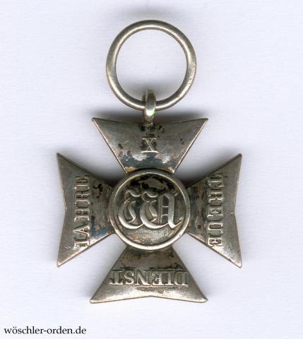 Nassau, Dienstehrenzeichen für 10 Dienstjahre