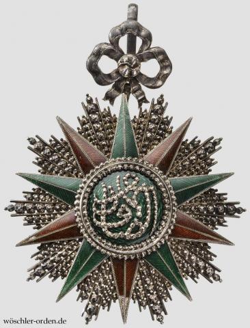Tunesien, Orden des Ruhmes (3. Modell, 2. Ausgabe), Großkordon-Kleinod, Zweitstück von Scharffenberg, Dresden