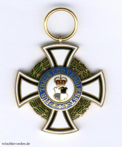 Hohenzollern, Fürstlicher Hausorden (3. Modell), Ehrenkreuz II. Klasse, Zweitstück