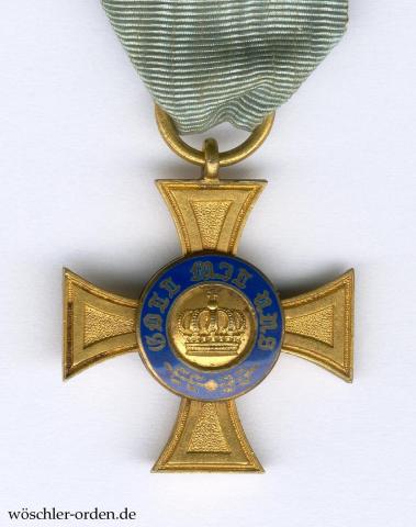 Preußen, Königlicher Kronenorden (3. Modell), IV. Klasse, Reduktion