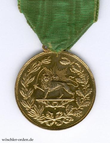 Persien, Goldene Tapferkeitsmedaille (4. Modell, 6. Ausgabe)