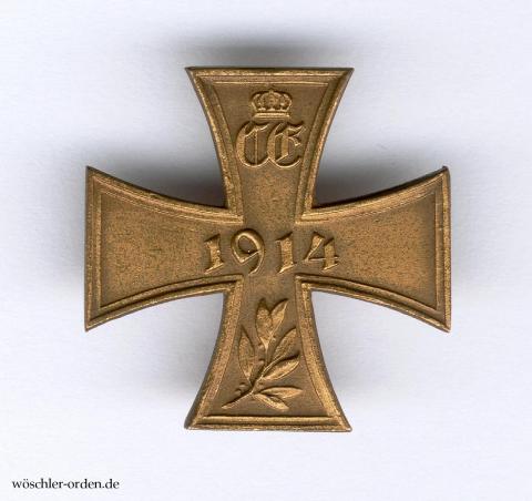 Sachsen-Coburg und -Gotha, Kriegs-Erinnerungskreuz 1914–1918, Steckkreuz