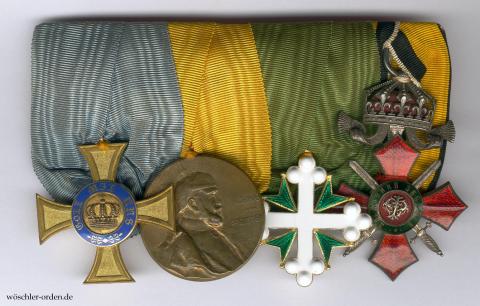 Preußen, 4er Ordensschnalle Hauptmann Kuno Frhr. v. Falkenstein