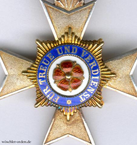 Lippe-Detmold, Hausorden (2. Modell), Ehrenkreuz IV. Klasse, 1. Abteilung, von Sy & Wagner