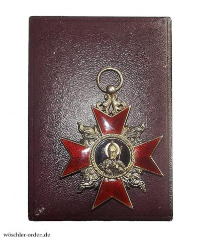 Deutsches Reich, Deutsches Feuerwehr-Ehrenkreuz I. Klasse, im Verleihungsetui