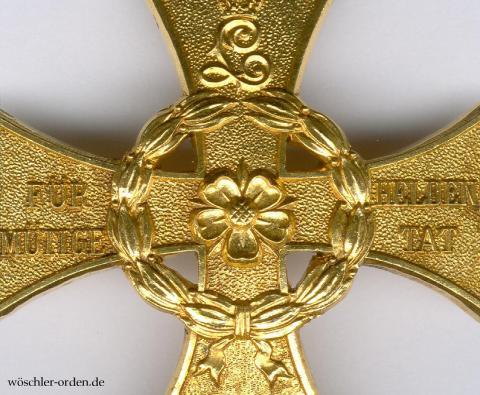 Lippe-Detmold, Kriegsehrenkreuz für heldenmütige Tat