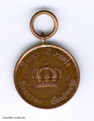 Preußen, Landwehr-Dienstauszeichnung II. Klasse (2. Modell)