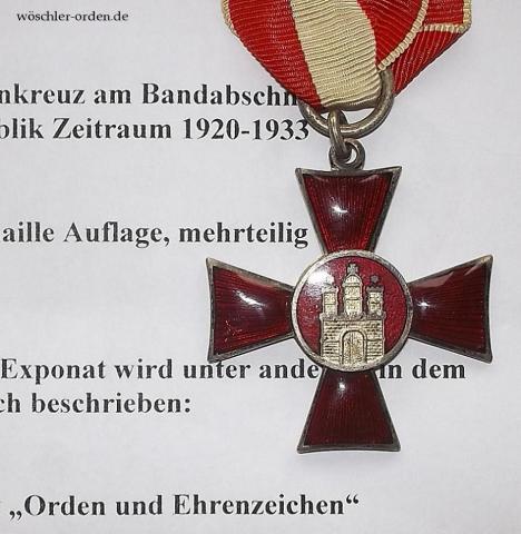 Hamburg, Hamburgisches Hanseatenkreuz