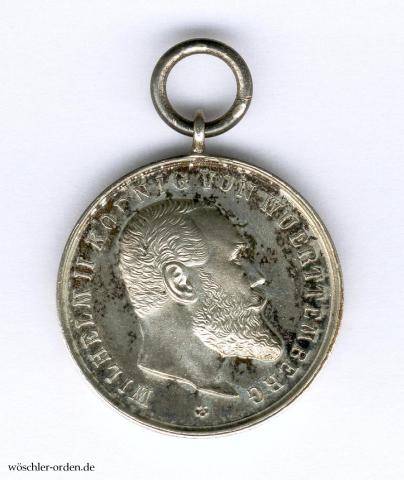 Württemberg, Silberne Militärverdienstmedaille (5. Modell), Zweitstück