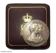 Preußen, Ehejubiläumsmedaille zur goldenen Hochzeit (2. Modell, 2. Ausgabe), im Verleihungsetui